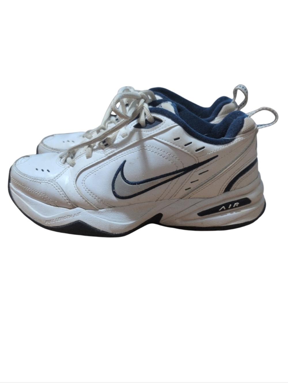 Nike Air Monarch IV Men’s White/Navy 416355-102 Trainers Size EU 41 Classic Walk